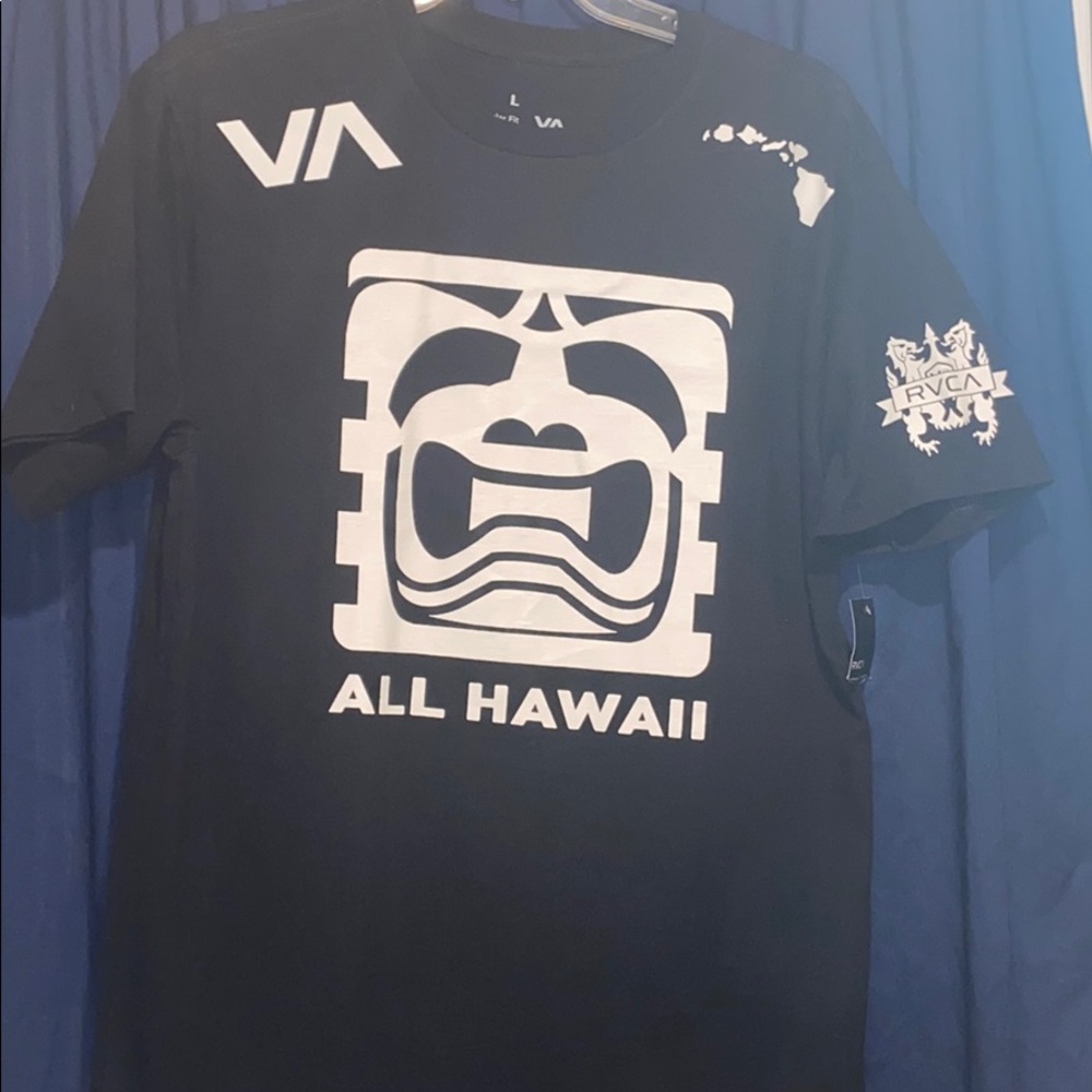 RVCA BJPENN Black Hawaiian T-shirt